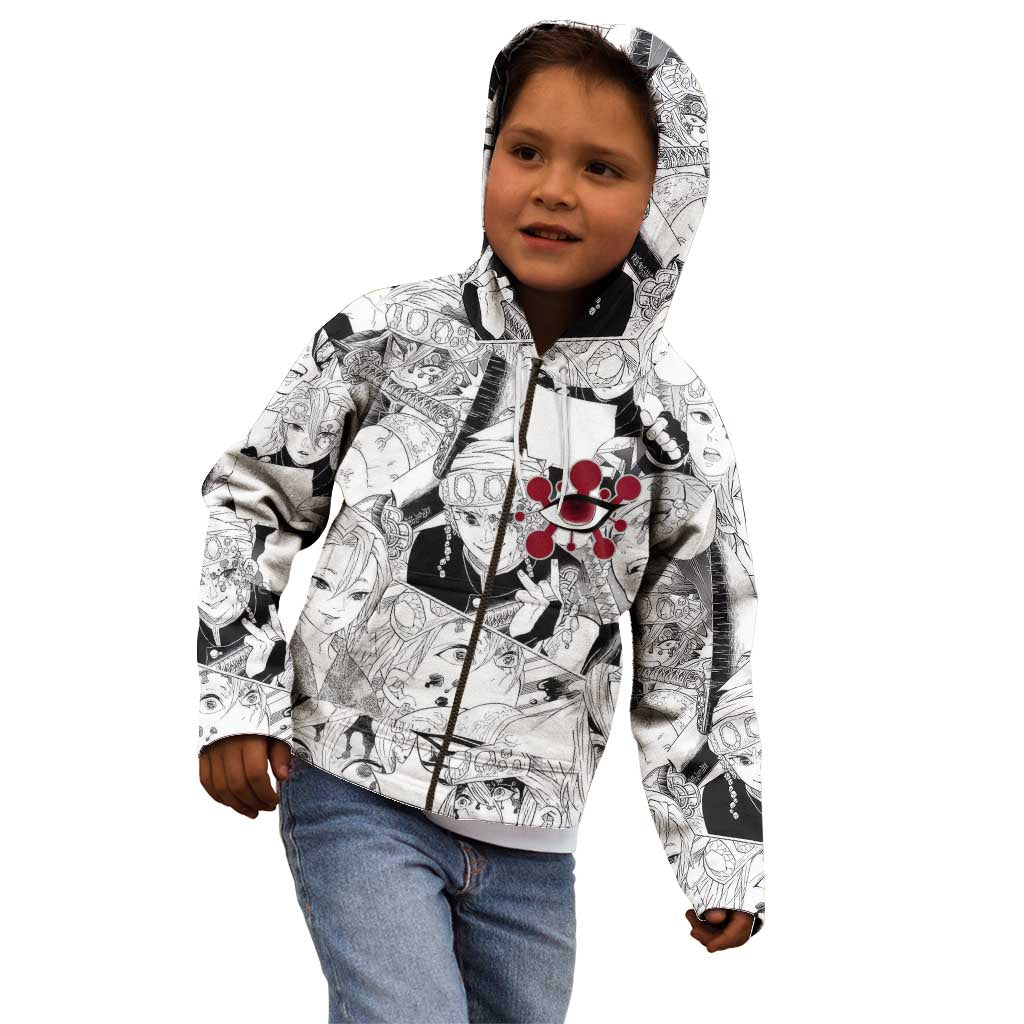 Uzui Tengen Manga Collage Demon Slayer Kid Hoodie Anime Style