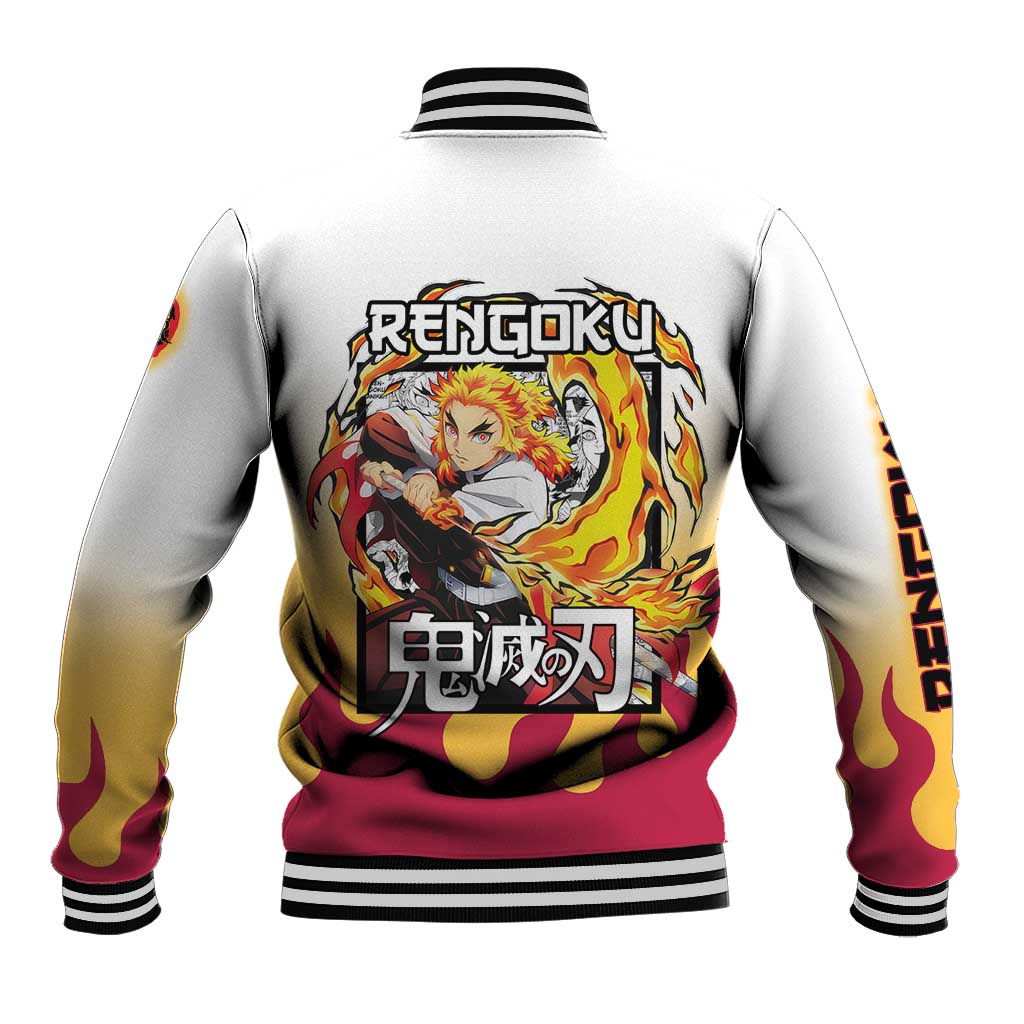 Kyojuro Rengoku Haori Demon Slayer Baseball Jacket Anime Style
