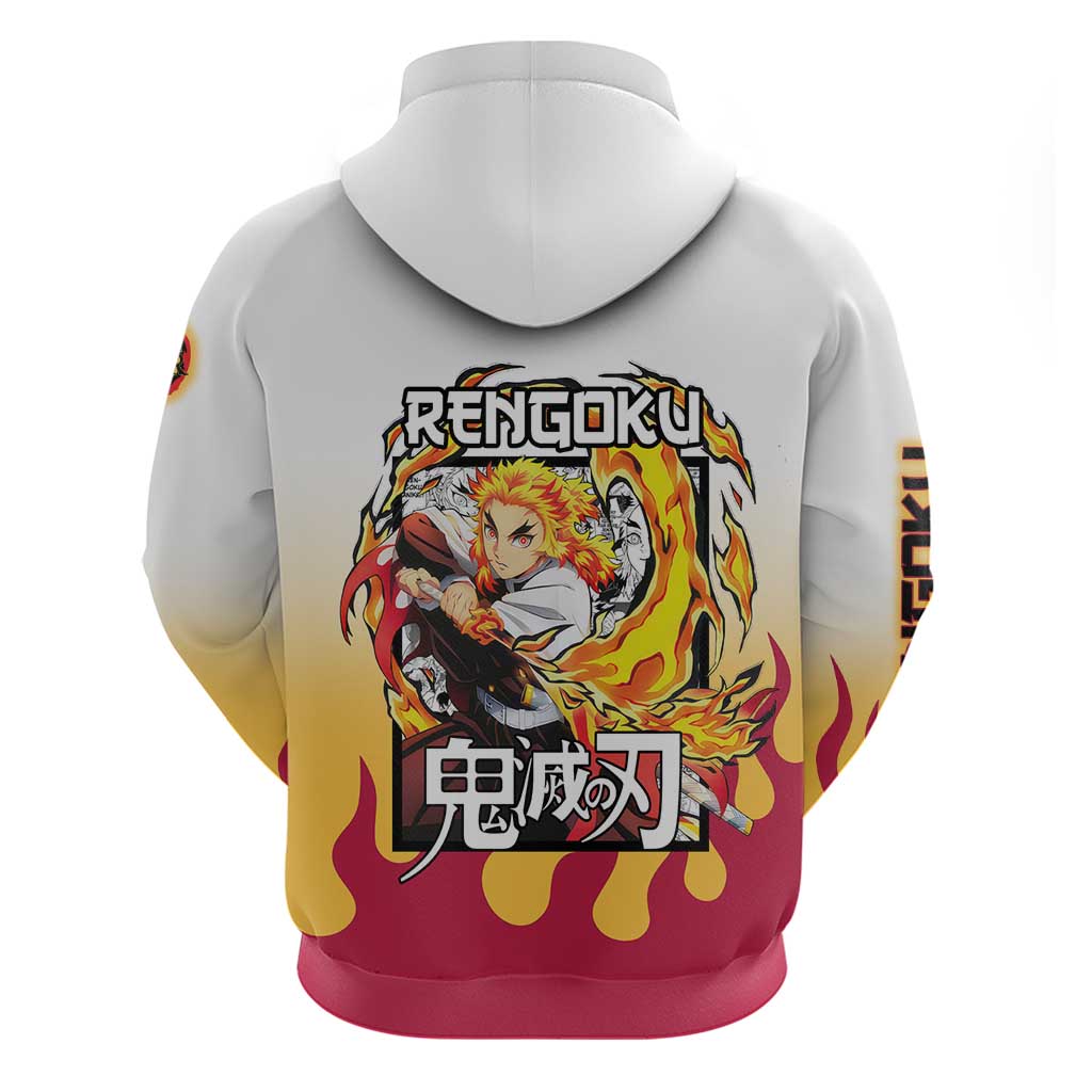 Kyojuro Rengoku Haori Demon Slayer Hoodie Anime Style