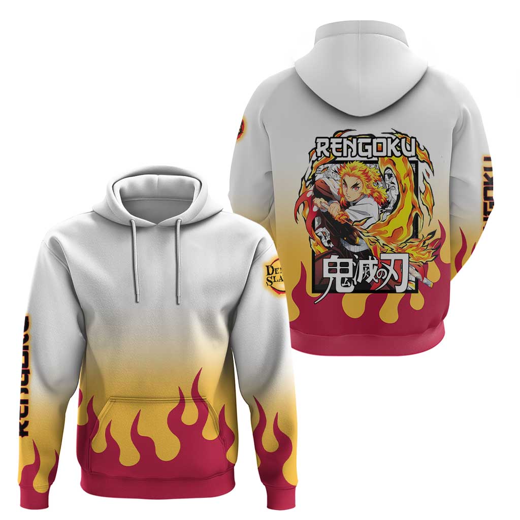 Kyojuro Rengoku Haori Demon Slayer Hoodie Anime Style