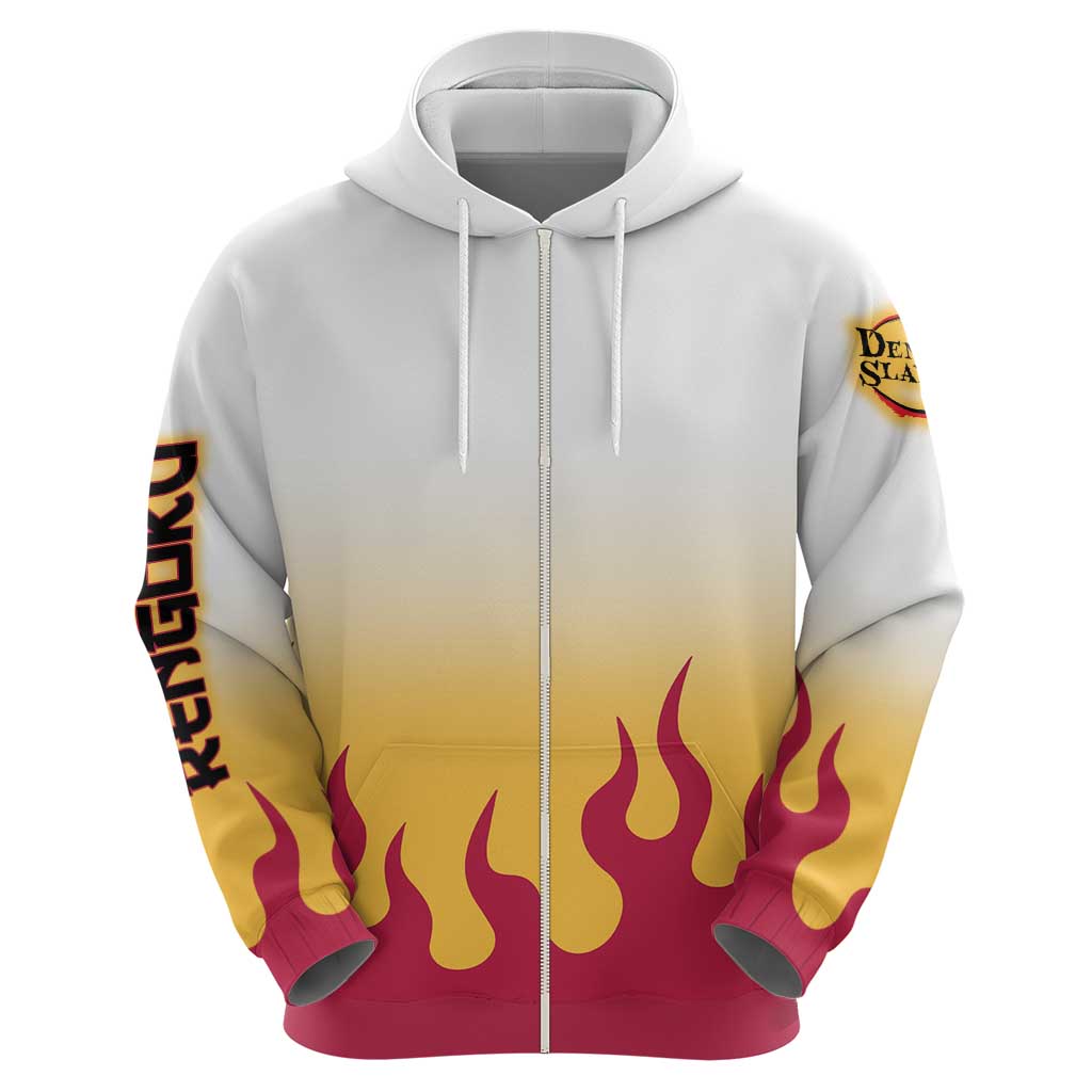 Kyojuro Rengoku Haori Demon Slayer Hoodie Anime Style