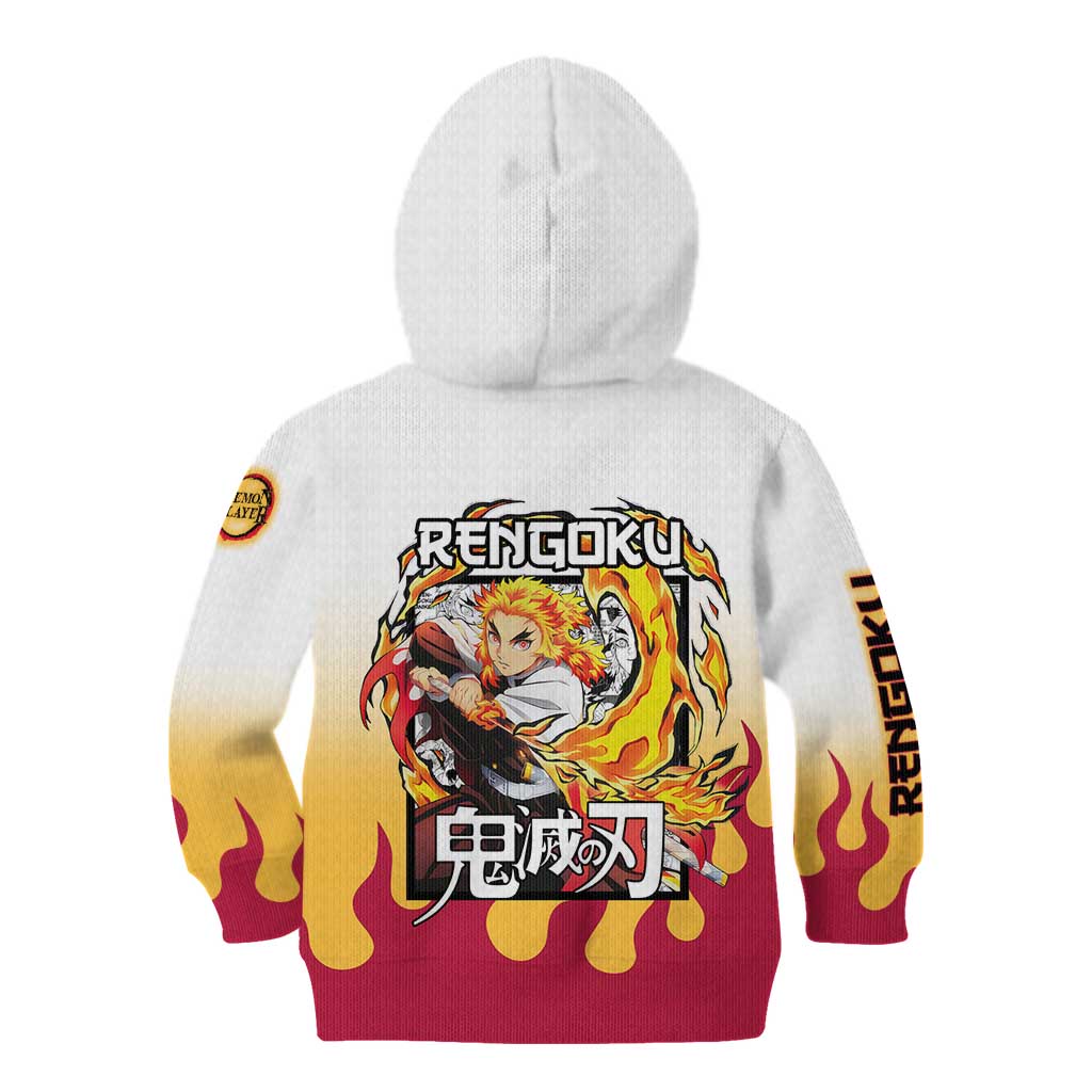 Kyojuro Rengoku Haori Demon Slayer Kid Hoodie Anime Style