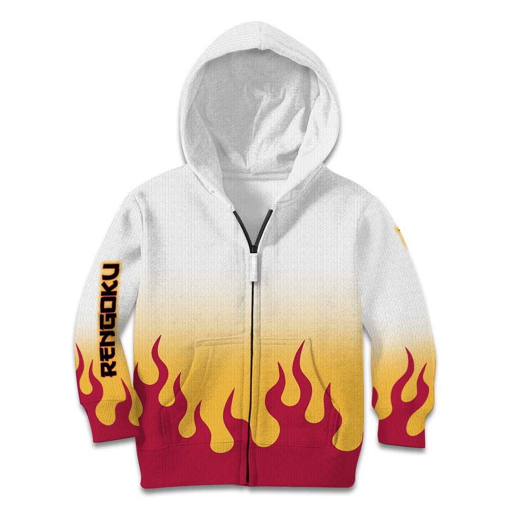 Kyojuro Rengoku Haori Demon Slayer Kid Hoodie Anime Style
