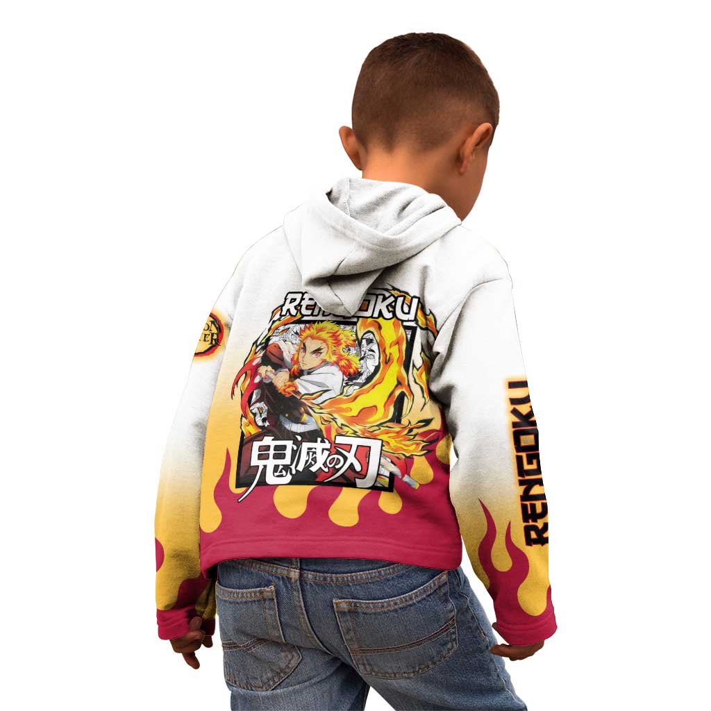 Kyojuro Rengoku Haori Demon Slayer Kid Hoodie Anime Style