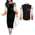 Kyojuro Rengoku V2 Demon Slayer Couples Matching Off The Shoulder Long Sleeve Dress and Long Sleeve Button Shirt Anime Style