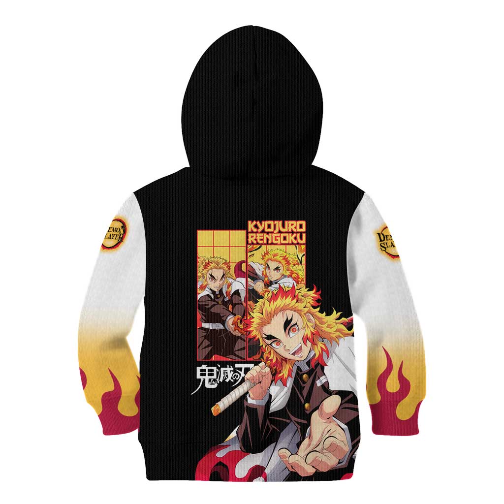 Kyojuro Rengoku V2 Demon Slayer Kid Hoodie Anime Style
