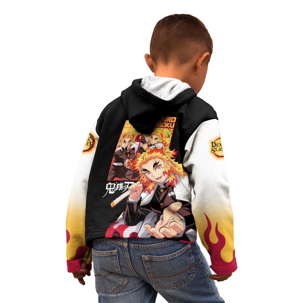 Kyojuro Rengoku V2 Demon Slayer Kid Hoodie Anime Style
