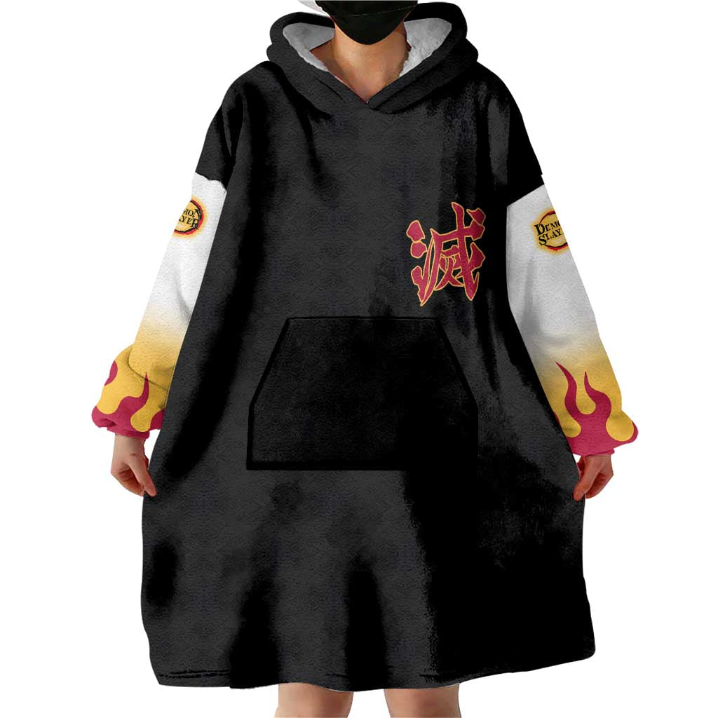 Kyojuro Rengoku V2 Demon Slayer Wearable Blanket Hoodie Anime Style