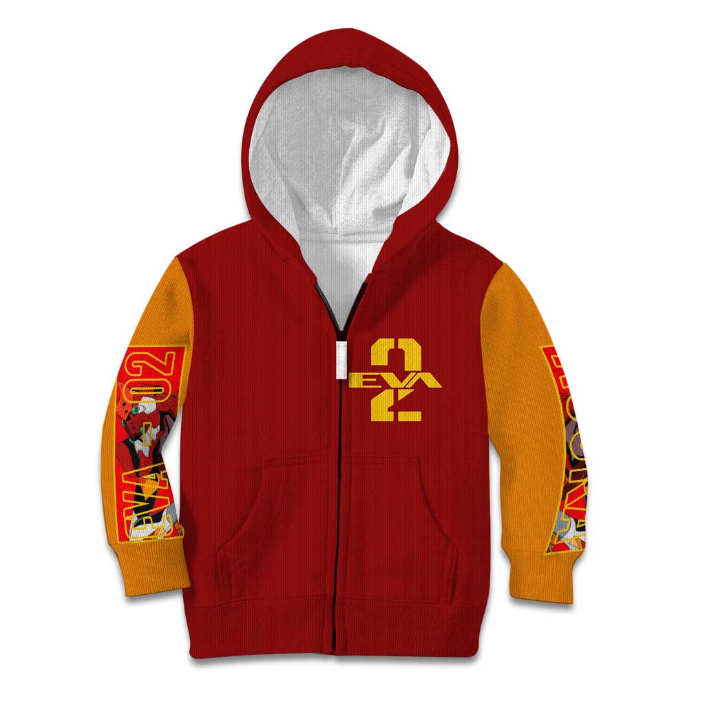 Asuka Langley Sohryu x Eva 02 Neon Genesis Evangelion Kid Hoodie Anime Style