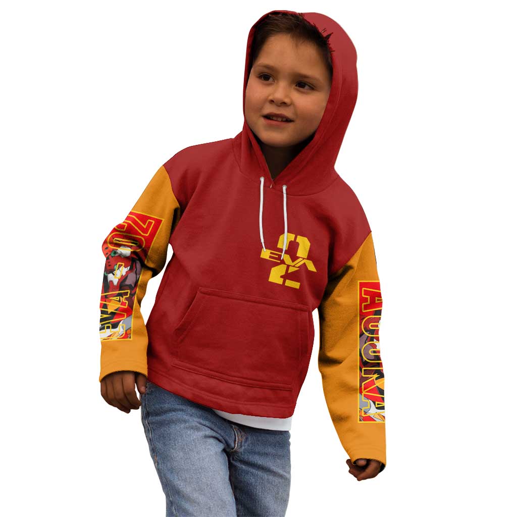 Asuka Langley Sohryu x Eva 02 Neon Genesis Evangelion Kid Hoodie Anime Style