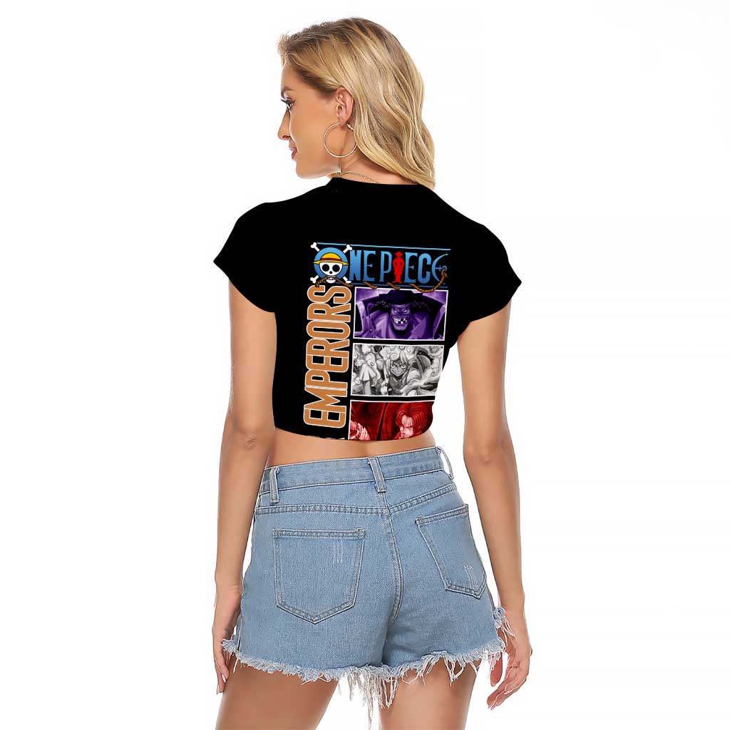 New Yonko One Piece Raglan Cropped T Shirt Anime Style