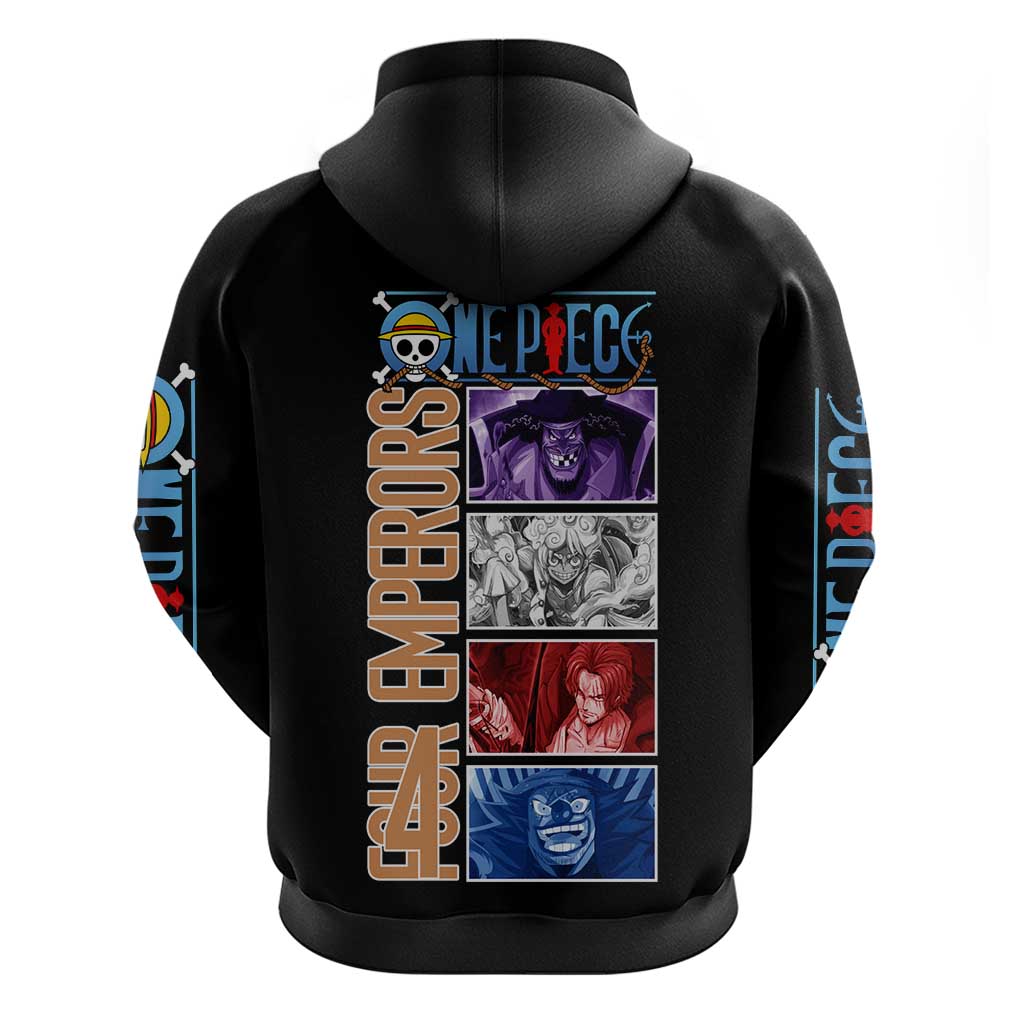 New Yonko One Piece Zip Hoodie Anime Style