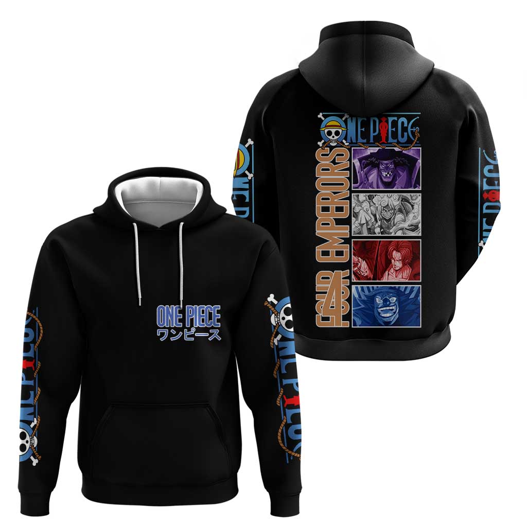 New Yonko One Piece Zip Hoodie Anime Style
