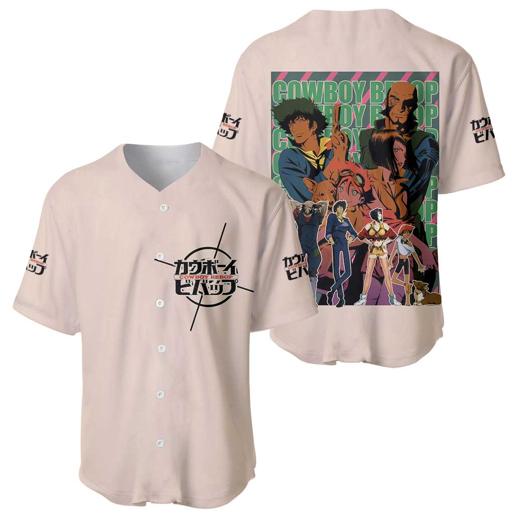 Cowboy Bebop Baseball Jersey Anime Style