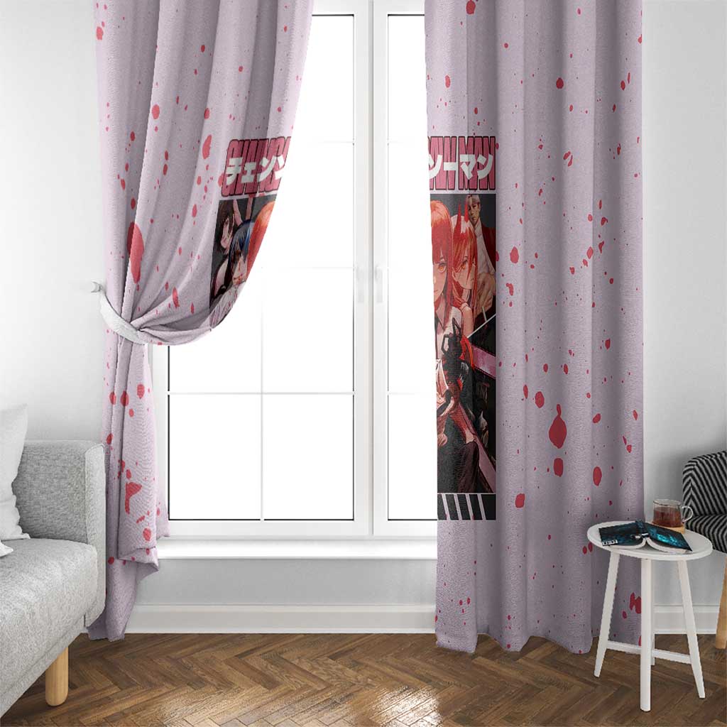 Public Safety Chainsaw Man Window Curtain Anime Style