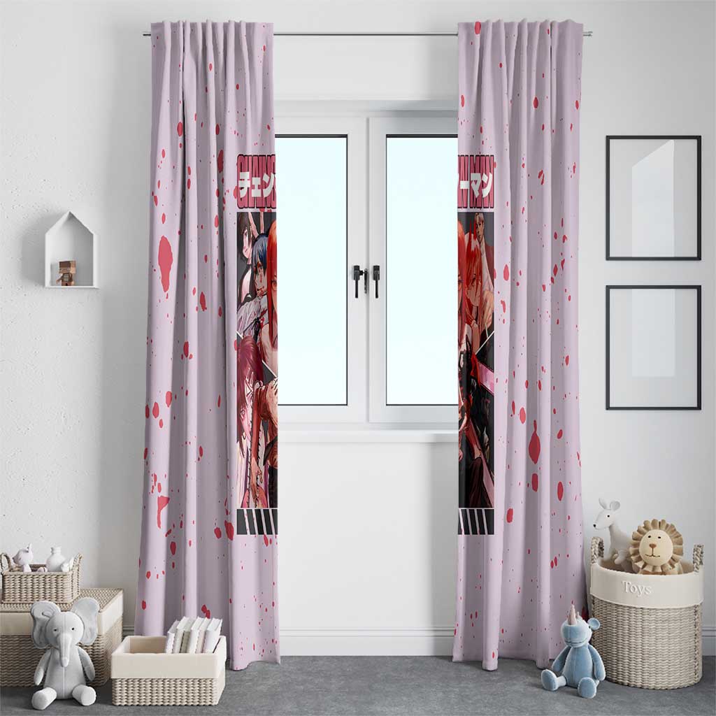 Public Safety Chainsaw Man Window Curtain Anime Style