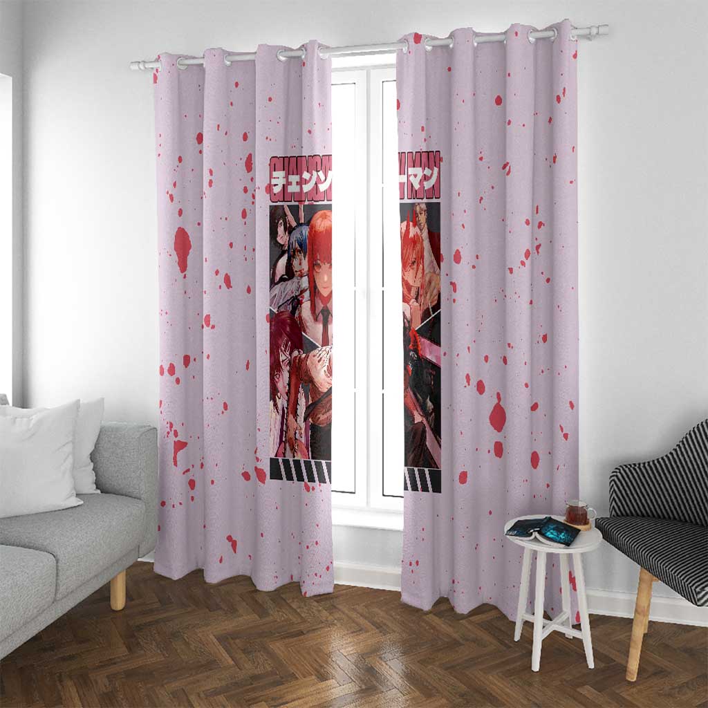 Public Safety Chainsaw Man Window Curtain Anime Style