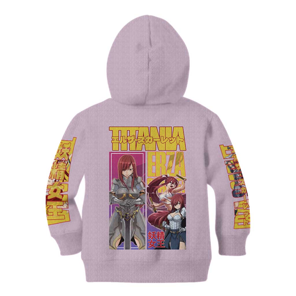 Erza Scarlet Fairy Tail Kid Hoodie Anime Style