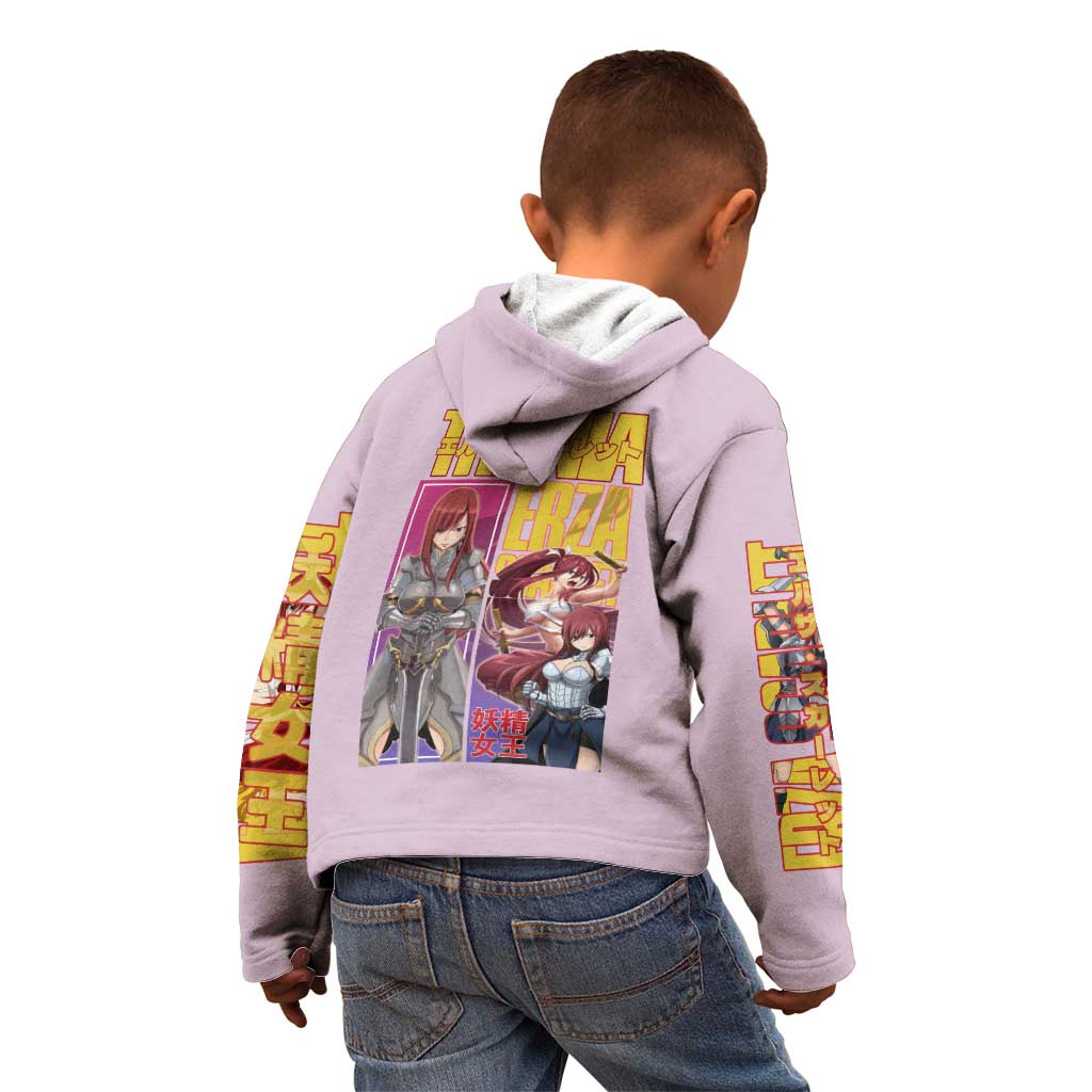 Erza Scarlet Fairy Tail Kid Hoodie Anime Style