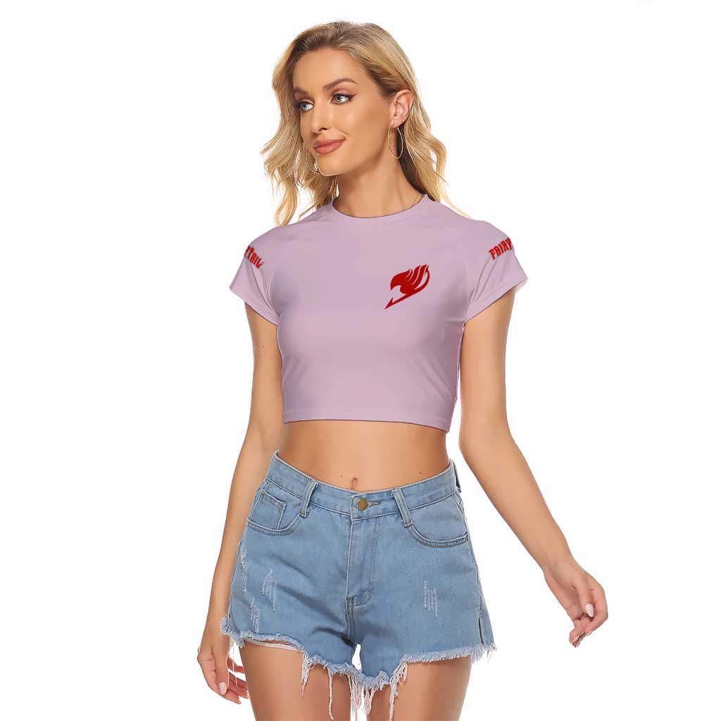 Erza Scarlet Fairy Tail Raglan Cropped T Shirt Anime Style