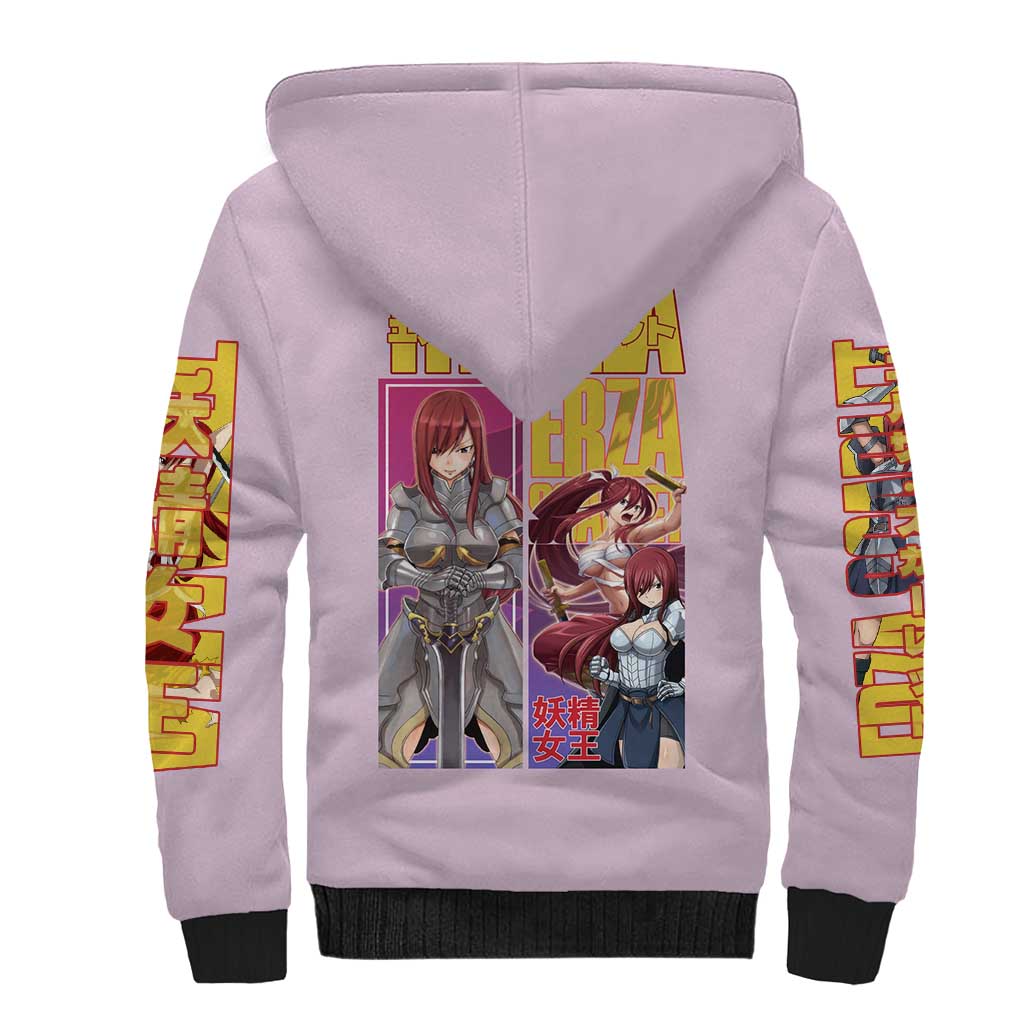 Erza Scarlet Fairy Tail Sherpa Hoodie Anime Style