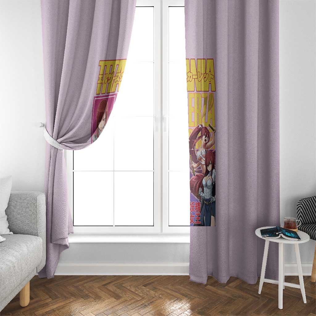 Erza Scarlet Fairy Tail Window Curtain Anime Style