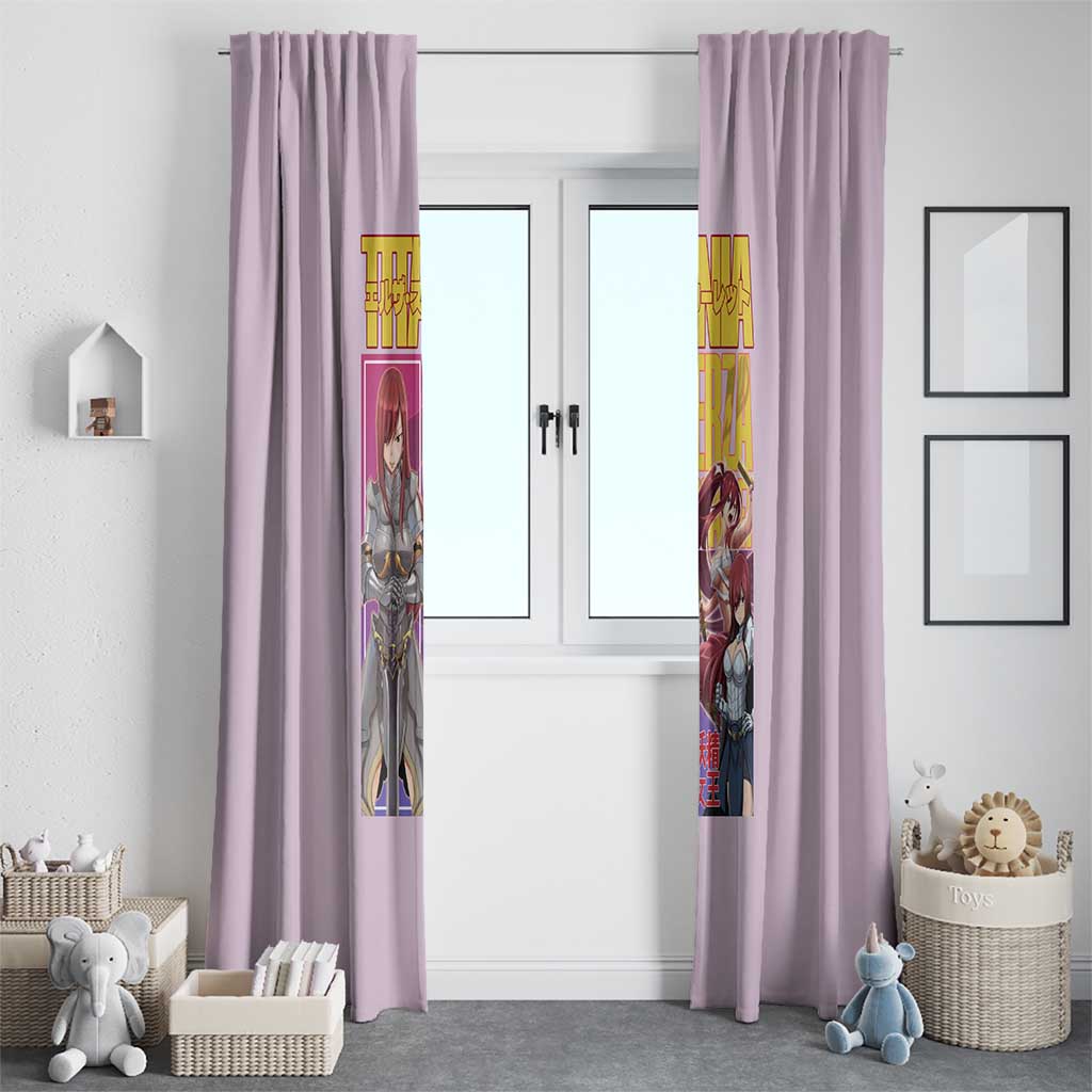 Erza Scarlet Fairy Tail Window Curtain Anime Style