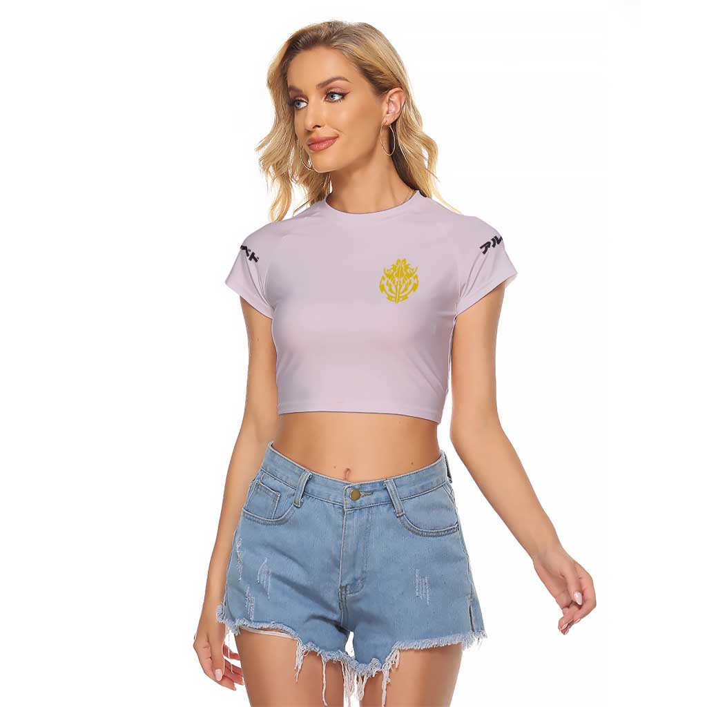 Albedo Overlord Raglan Cropped T Shirt Anime Style