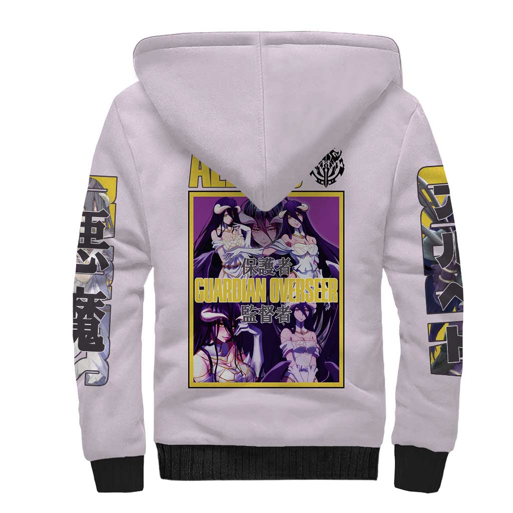 Albedo Overlord Sherpa Hoodie Anime Style