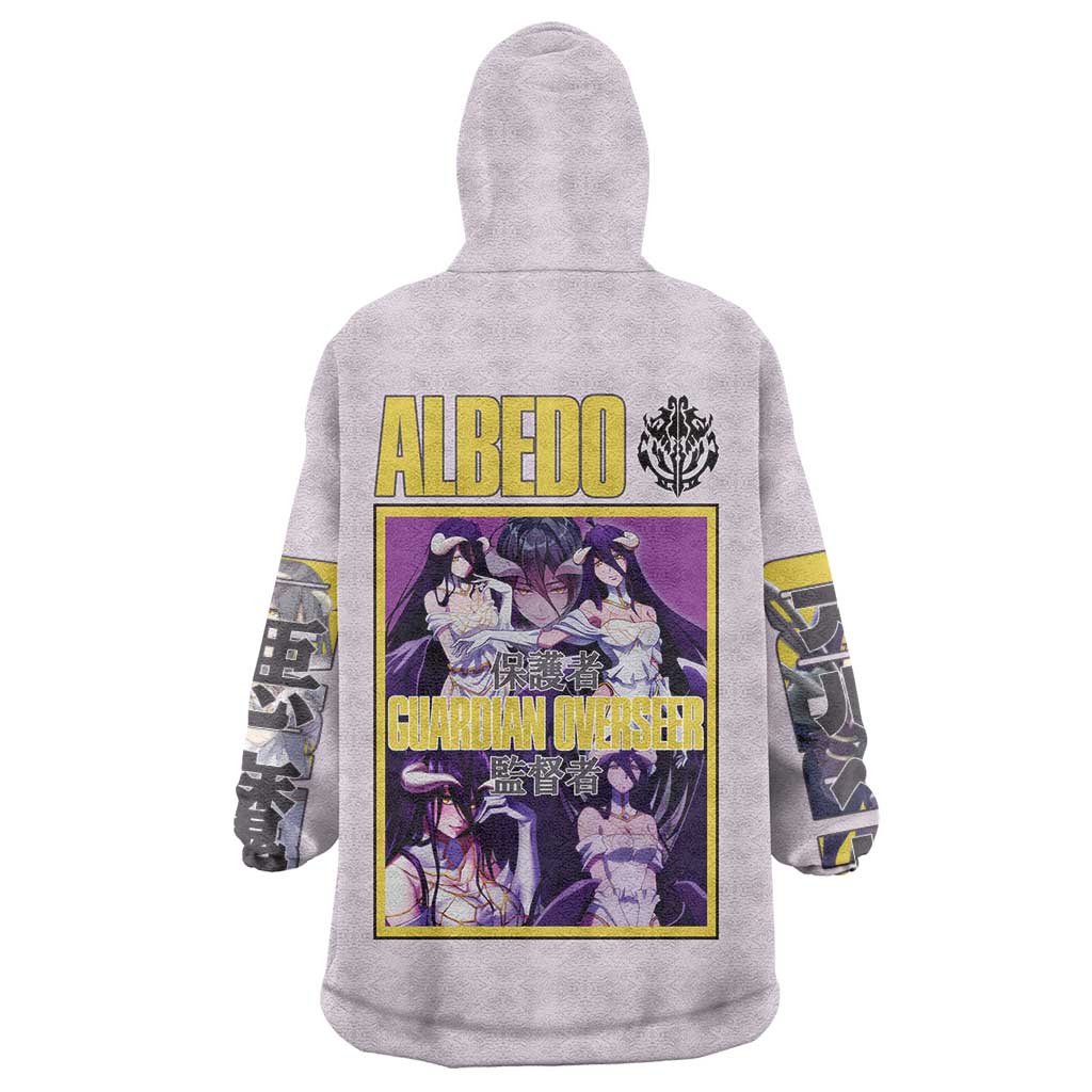 Albedo Overlord Wearable Blanket Hoodie Anime Style