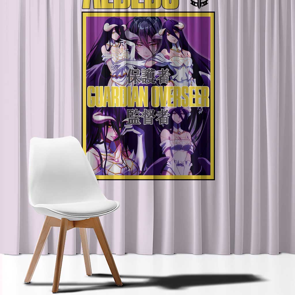 Albedo Overlord Window Curtain Anime Style