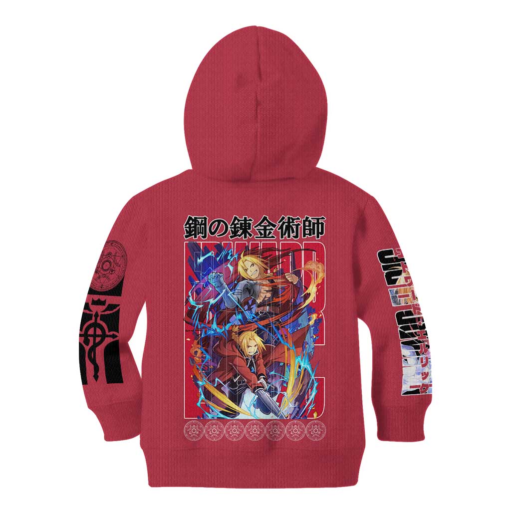 Edward Elric Fullmetal Alchemist Kid Hoodie Anime Style