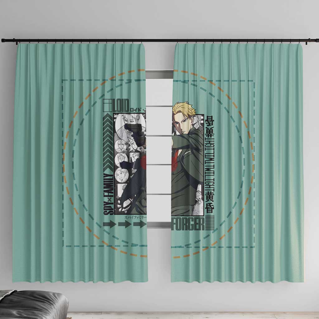 Loid Forger Spy x Family Window Curtain Anime Style