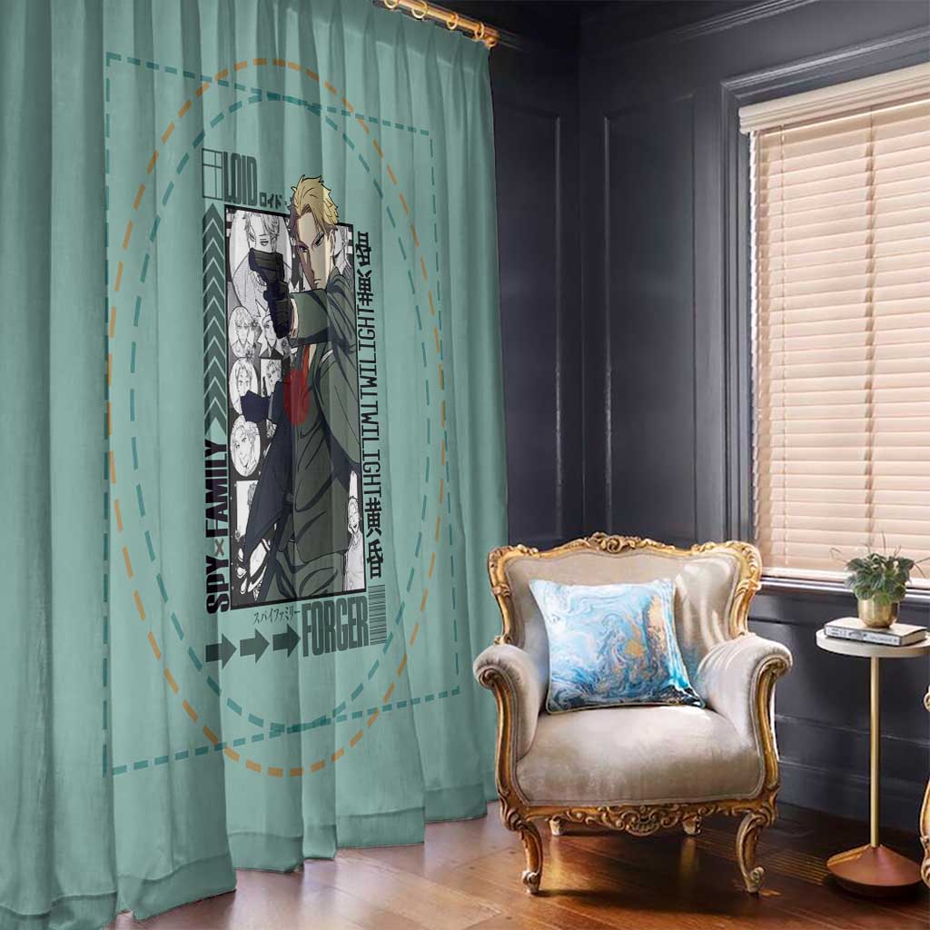 Loid Forger Spy x Family Window Curtain Anime Style