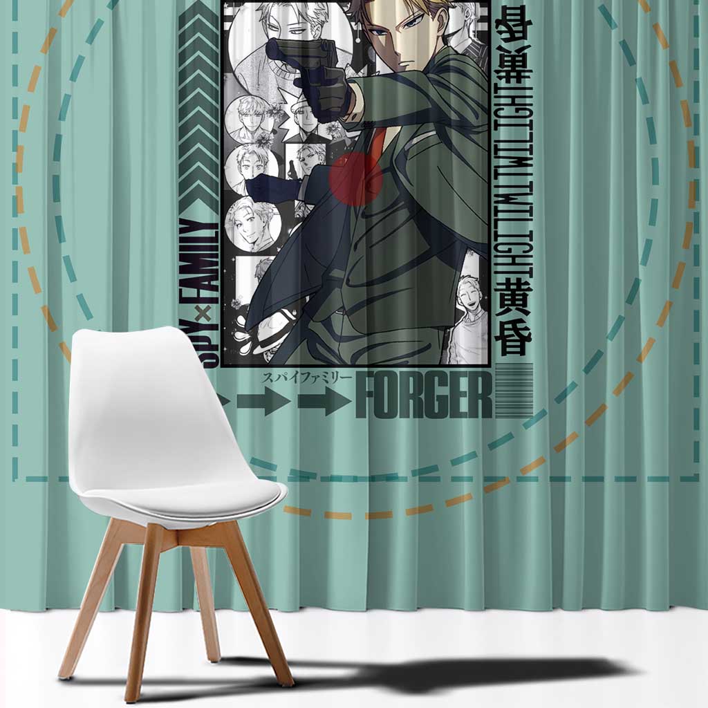 Loid Forger Spy x Family Window Curtain Anime Style