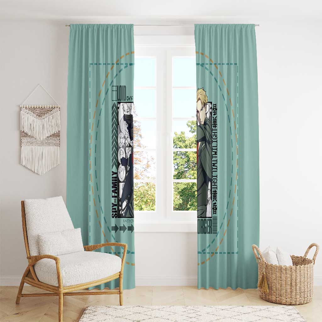 Loid Forger Spy x Family Window Curtain Anime Style