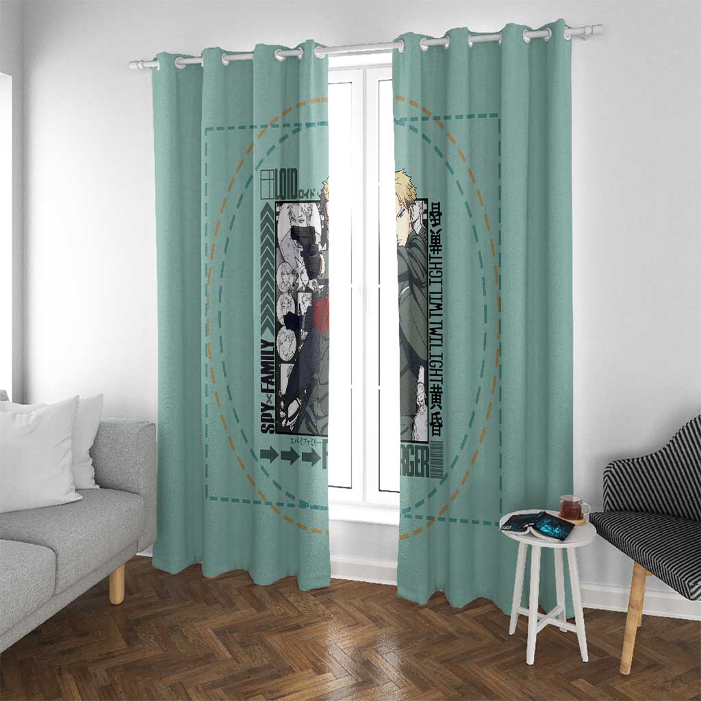 Loid Forger Spy x Family Window Curtain Anime Style