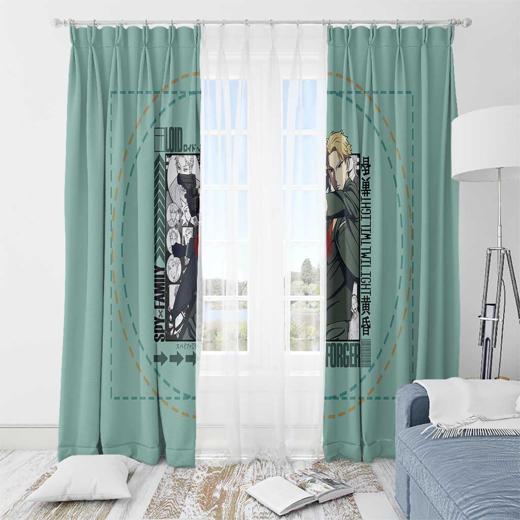 Loid Forger Spy x Family Window Curtain Anime Style
