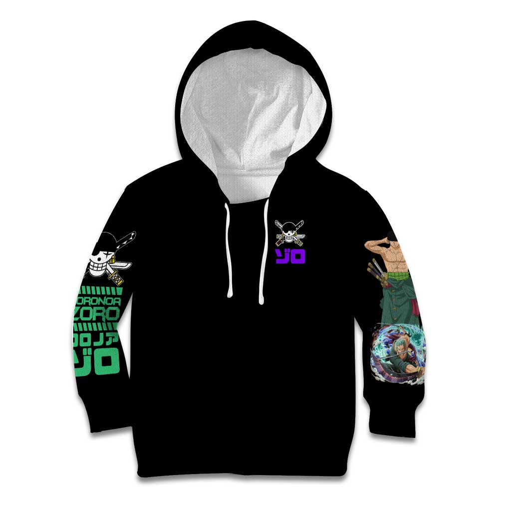 Roronoa Zoro V4 One Piece Kid Hoodie Anime Style