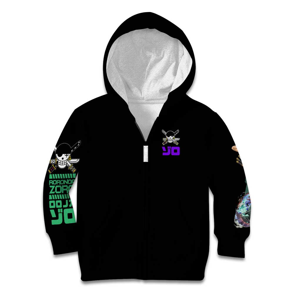 Roronoa Zoro V4 One Piece Kid Hoodie Anime Style
