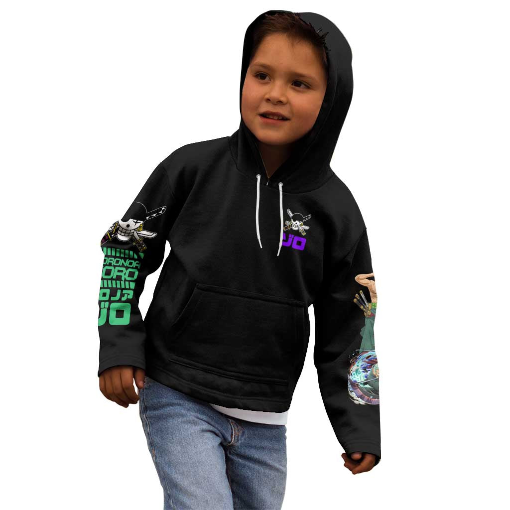 Roronoa Zoro V4 One Piece Kid Hoodie Anime Style