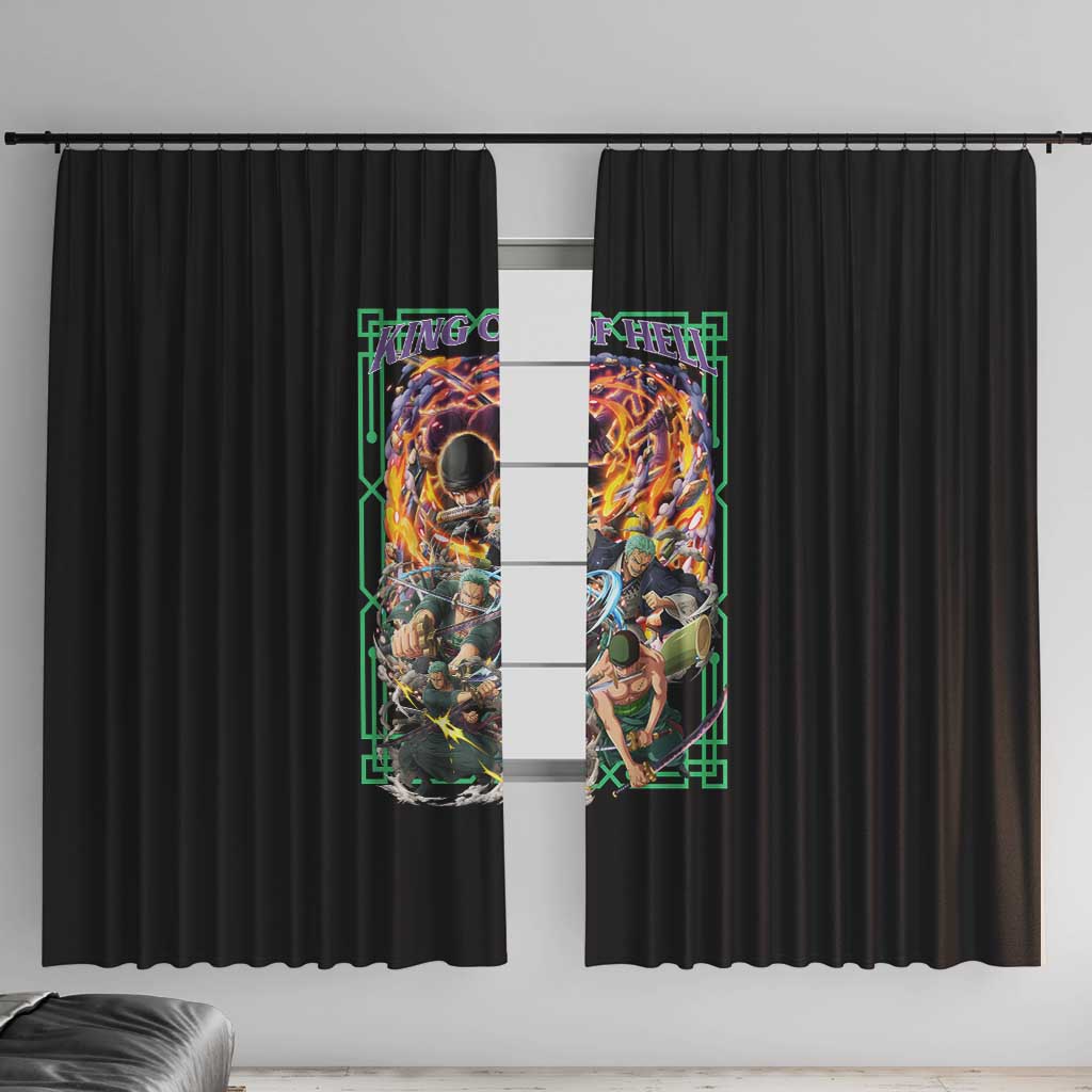 Roronoa Zoro V4 One Piece Window Curtain Anime Style
