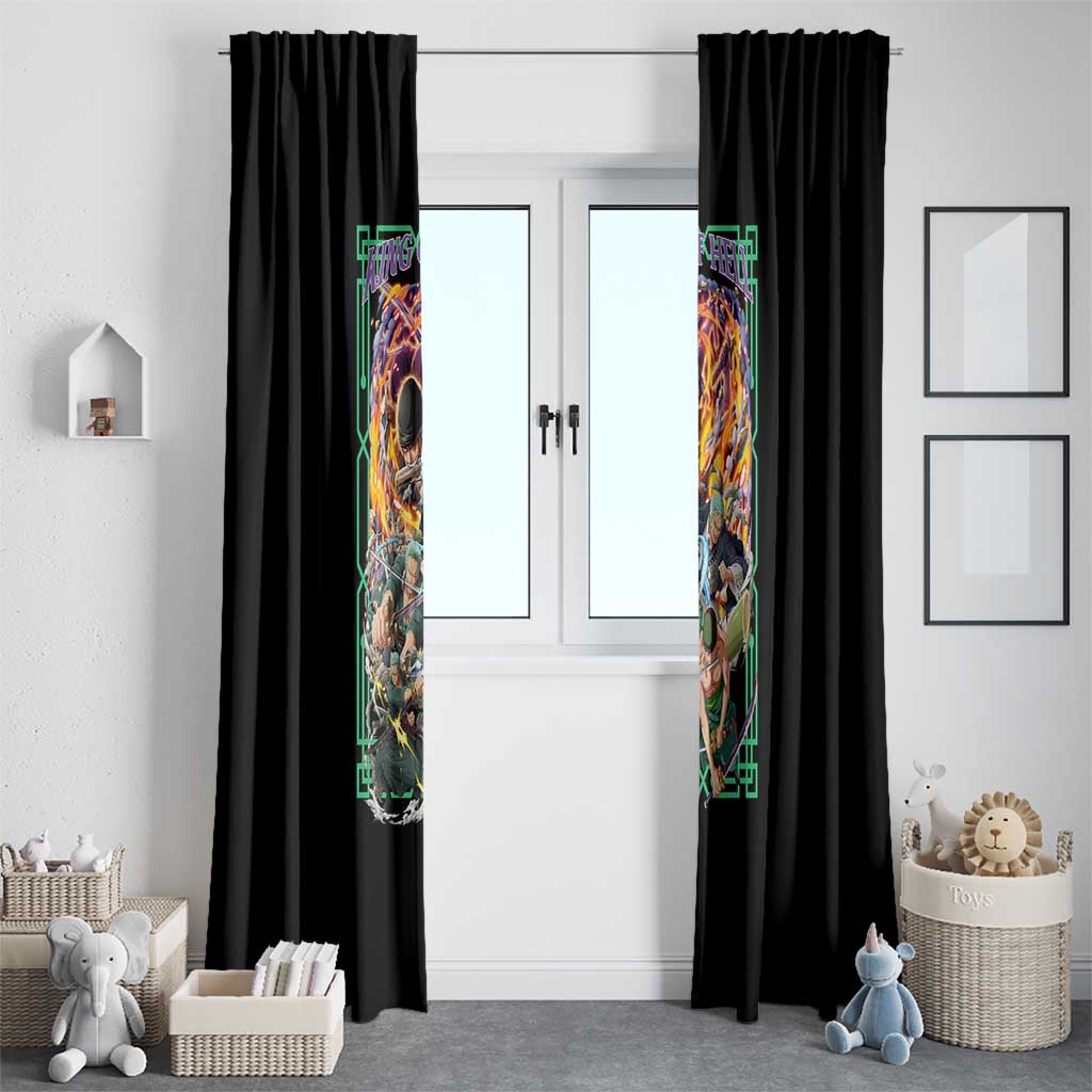 Roronoa Zoro V4 One Piece Window Curtain Anime Style