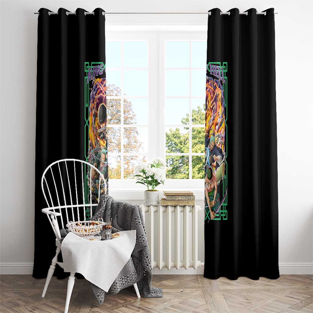 Roronoa Zoro V4 One Piece Window Curtain Anime Style