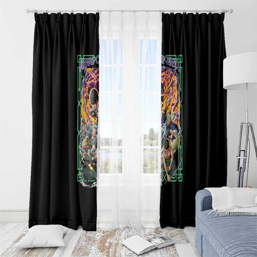 Roronoa Zoro V4 One Piece Window Curtain Anime Style