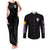 Death the Kid Soul Eater Couples Matching Tank Maxi Dress and Long Sleeve Button Shirt Anime Style