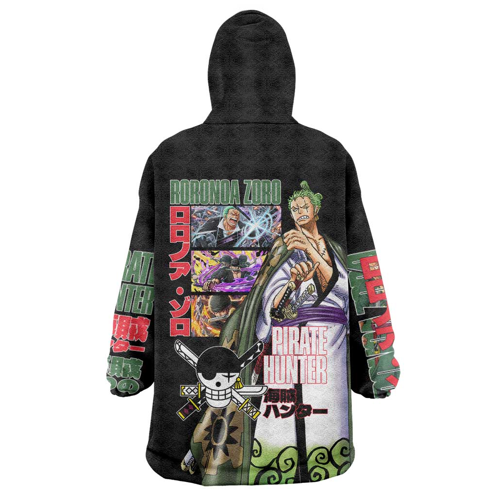 Roronoa Zoro V3 One Piece Wearable Blanket Hoodie Anime Style