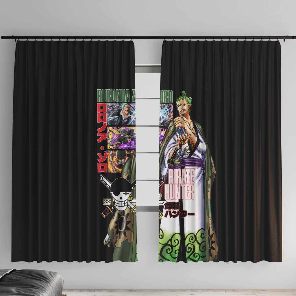 Roronoa Zoro V3 One Piece Window Curtain Anime Style