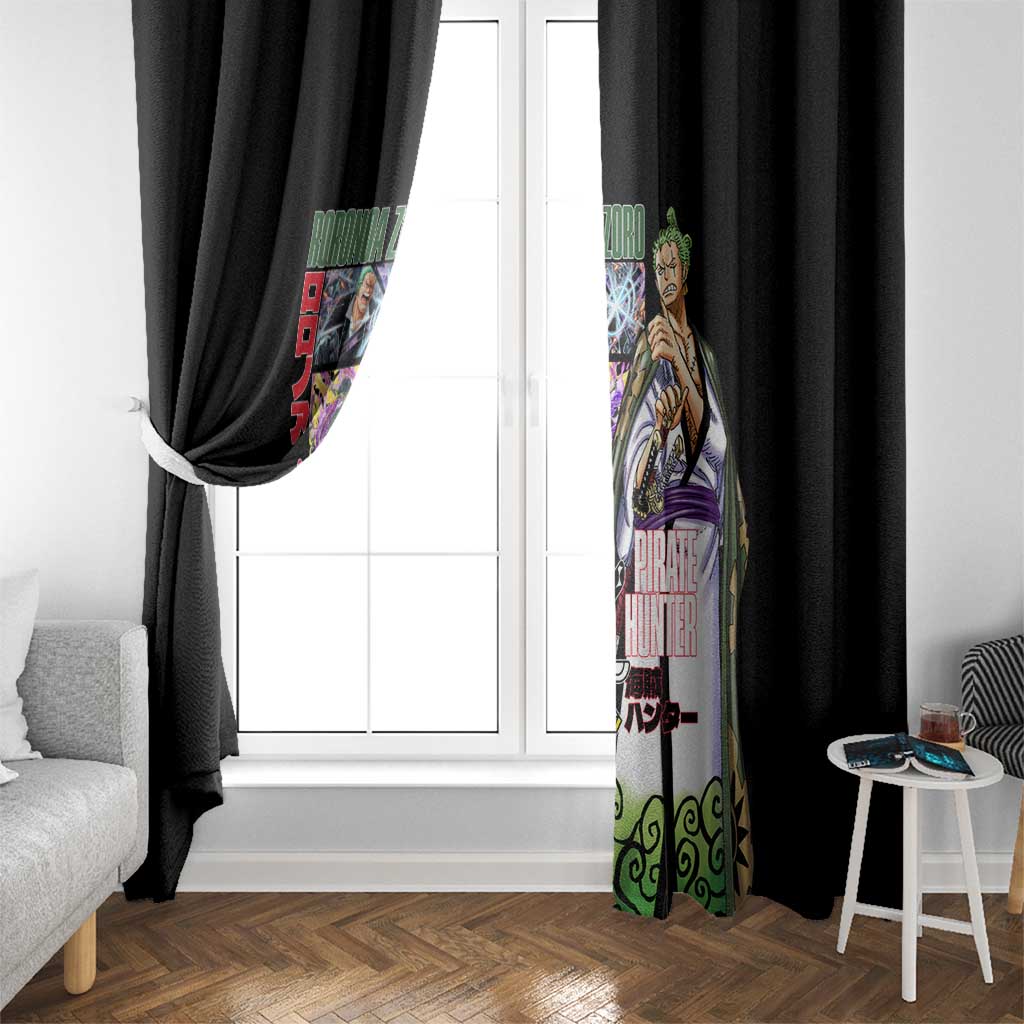Roronoa Zoro V3 One Piece Window Curtain Anime Style