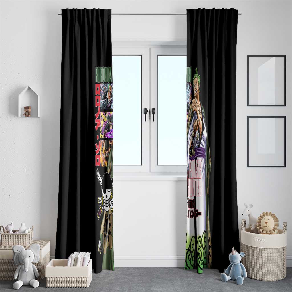 Roronoa Zoro V3 One Piece Window Curtain Anime Style